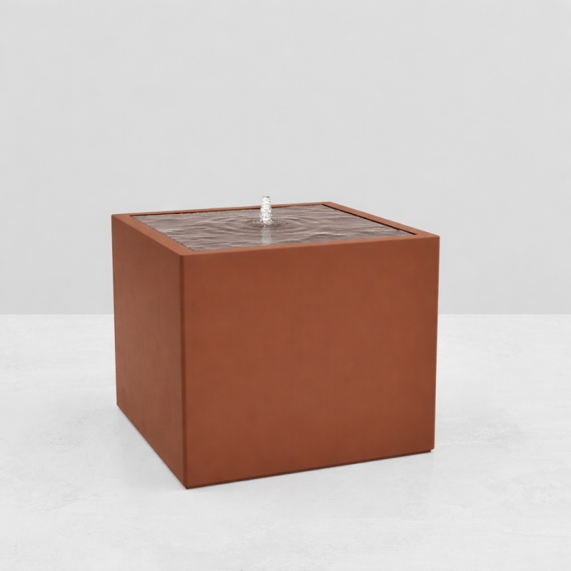 TABLE D'EAU ALUMINIUM CARREE pour paysagistes et collectivité