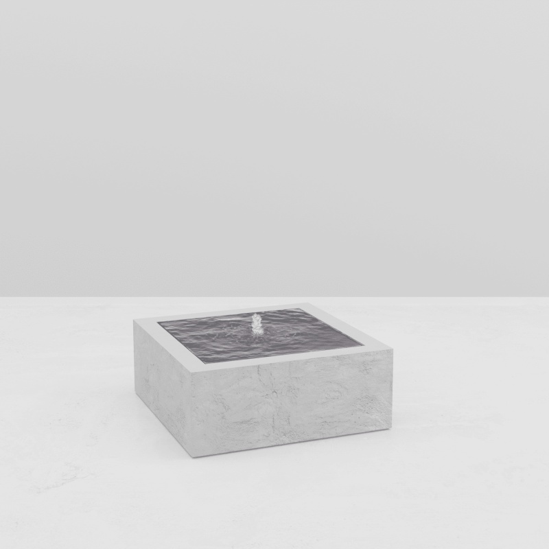 SQUARE WATER TABLE STONE EFFECT