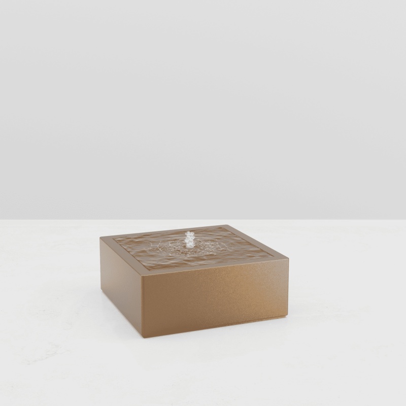 TABLE D'EAU ALUMINIUM CARREE pour paysagistes et collectivité