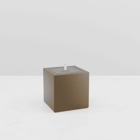 SQUARE WATER TABLE METAL EFFECT