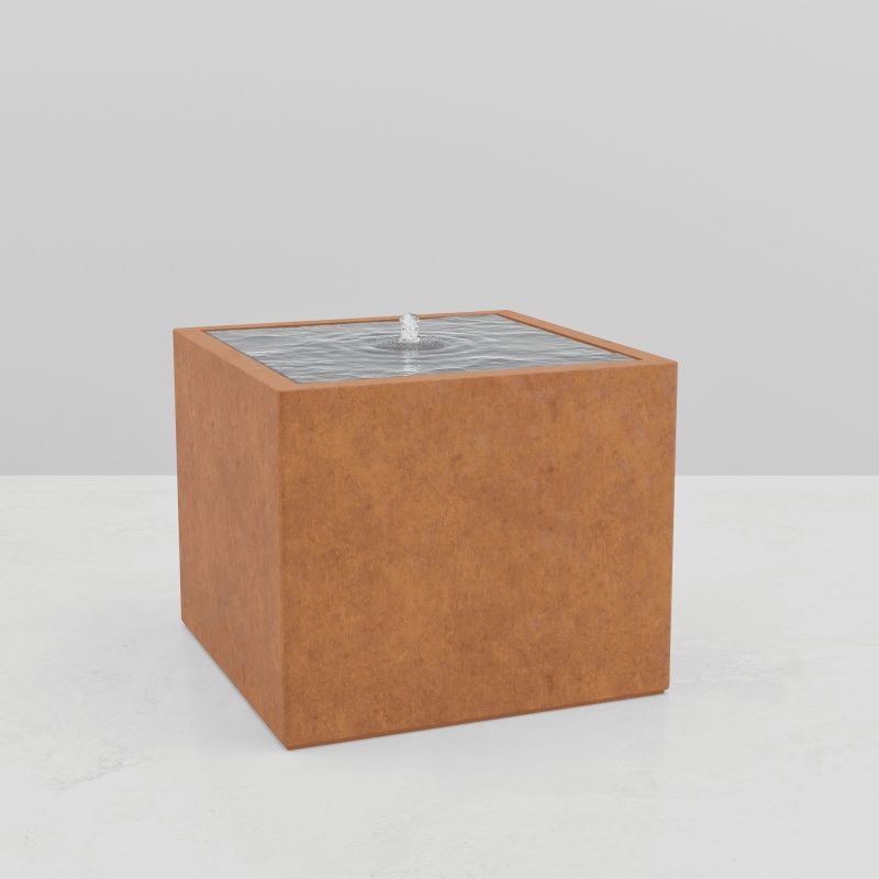 TABLE D'EAU ALUMINIUM CARREE pour paysagistes et collectivité