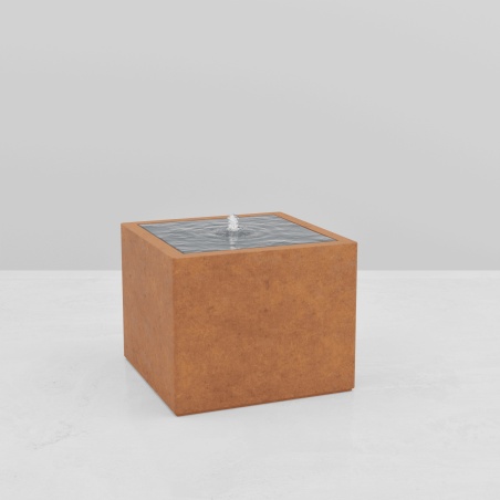 SQUARE WATER TABLE CORTEN EFFECT