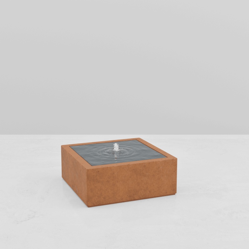 TABLE D'EAU ALUMINIUM CARREE pour paysagistes et collectivité