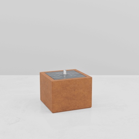 SQUARE WATER TABLE CORTEN EFFECT