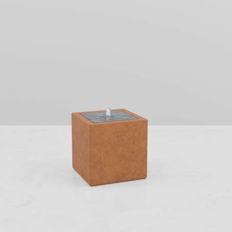 SQUARE WATER TABLE CORTEN EFFECT