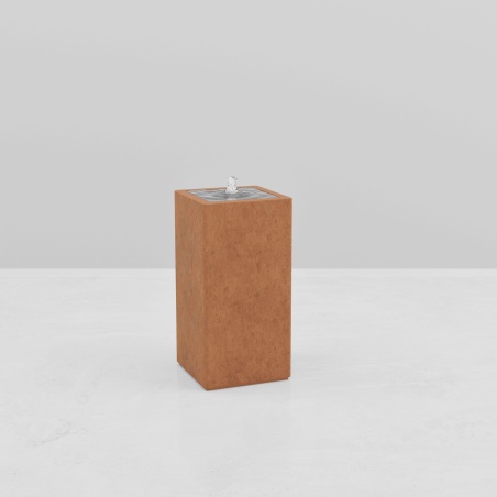 HIGH SQUARE WATER TABLE CORTEN EFFECT