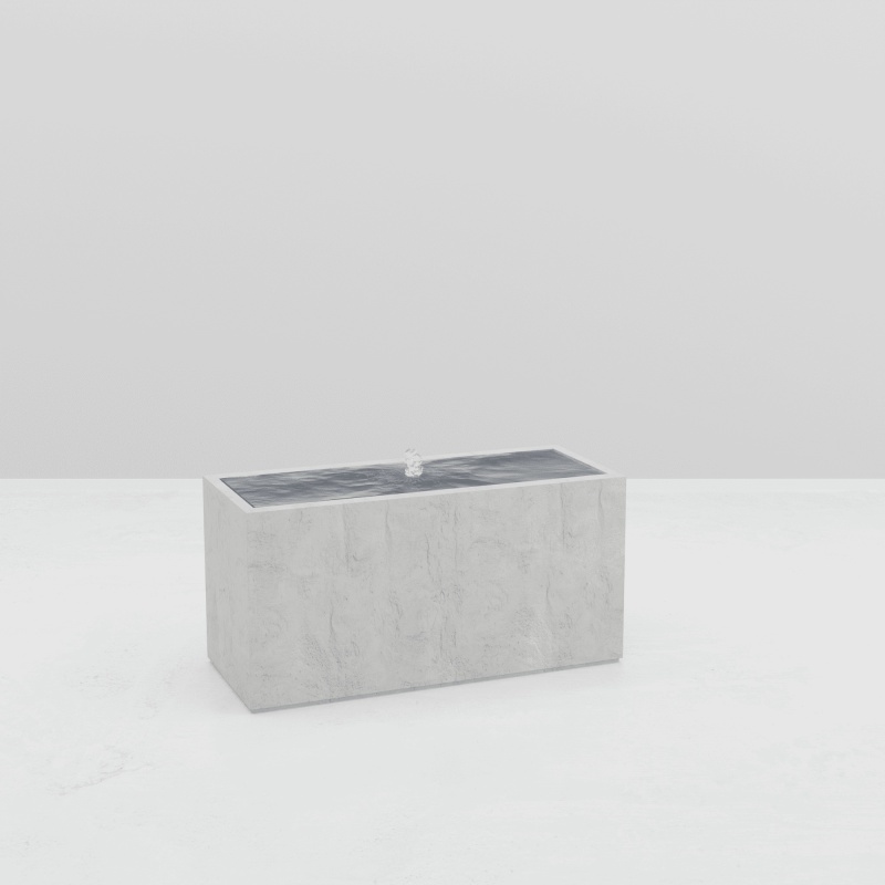 TABLE D'EAU ALUMINIUM RECTANGULAIRE pour paysagistes et collectivité