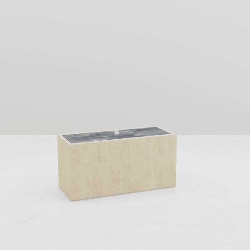 RECTANGULAR WATER TABLE STONE EFFECT