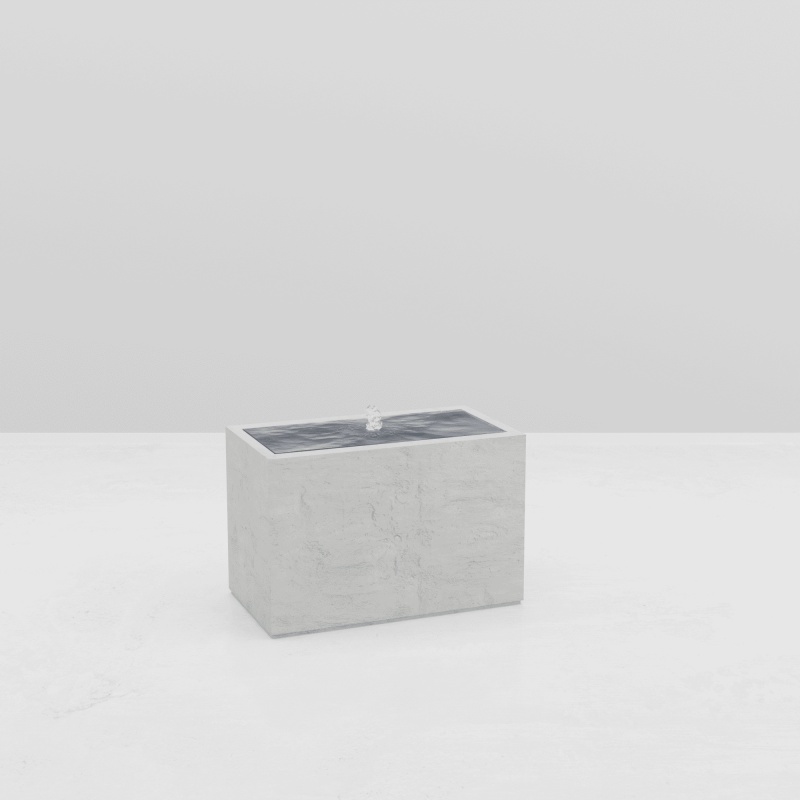 RECTANGULAR WATER TABLE STONE EFFECT