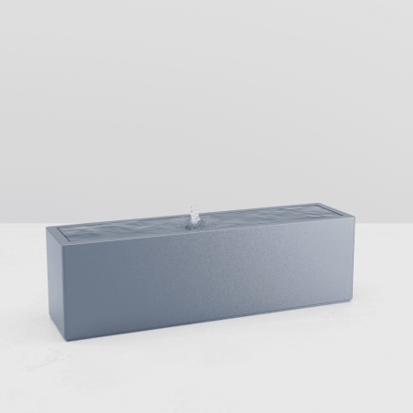 RECTANGULAR WATER TABLE METAL EFFECT