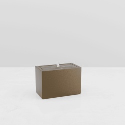 RECTANGULAR WATER TABLE METAL EFFECT