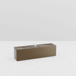 RECTANGULAR WATER TABLE METAL EFFECT