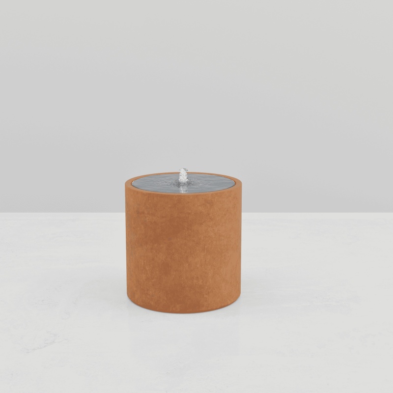 ROUND WATER TABLE CORTEN EFFECT