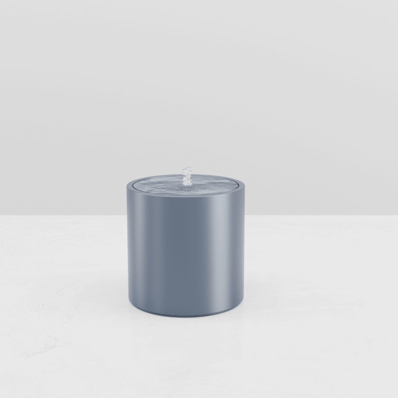 ROUND WATER TABLE METAL EFFECT