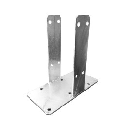 PLATINE U A FIXER  120x120mm - SILENZO