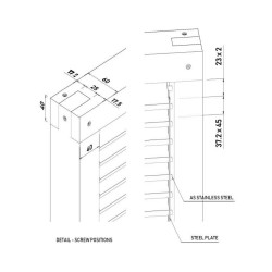 VERSTELBAAR VENETIAANS TRALIEWERK CAPRI 90X180CM voor landschapsarchitecten en gemeenten