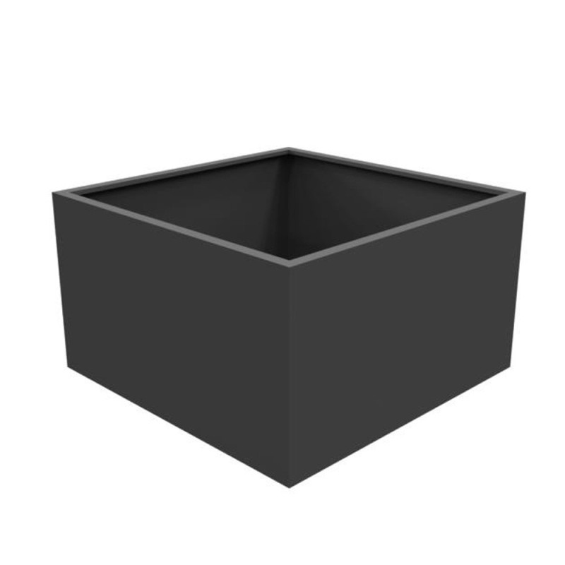 VIERKANTE PLANTENBAK CARYA in Aluminium