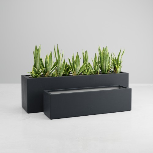 Jardinière Design -100x45 x H80cm – Gris - Vente en ligne au