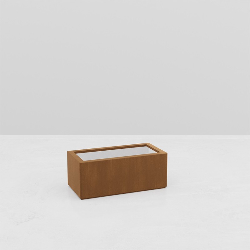 GAIA RECTANGULAR PLANTER CORTEN EFFECT