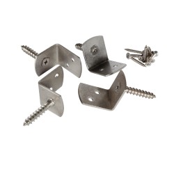  LOT DE 4 EQUERRES DE FIXATION INOX pour paysagistes et collectivité