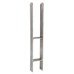  PIED DE POTEAU INOX EN H POUR POTEAU 9X9CM pour paysagistes et collectivité